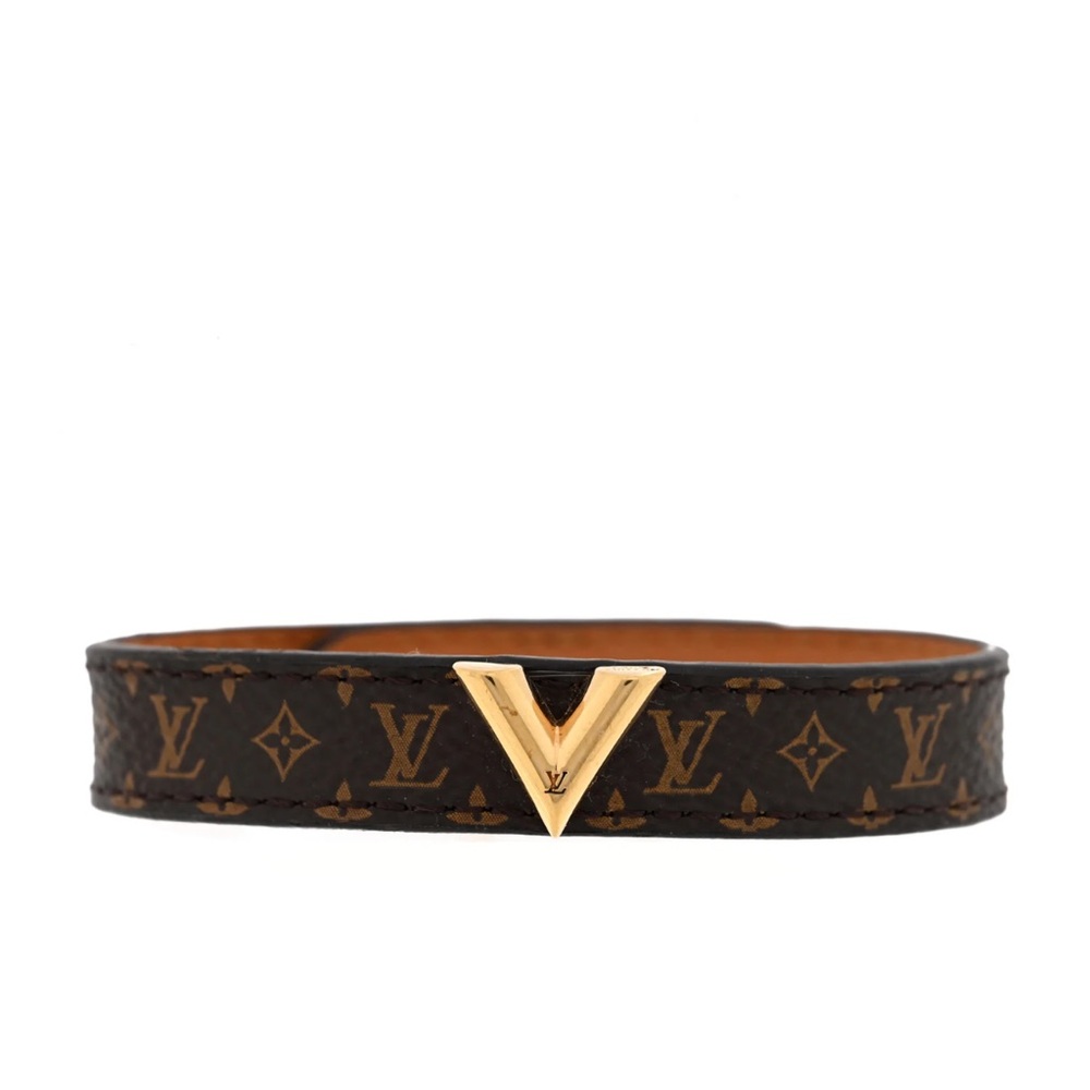 Louis Vuitton Gold and Brown Monogram bracelet